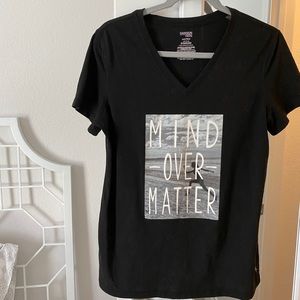 Black graphic tee Mind Over Matter NWOT
